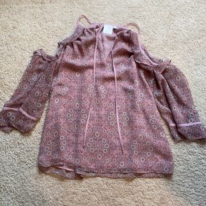 Lauren Conrad Cold Shoulder Top